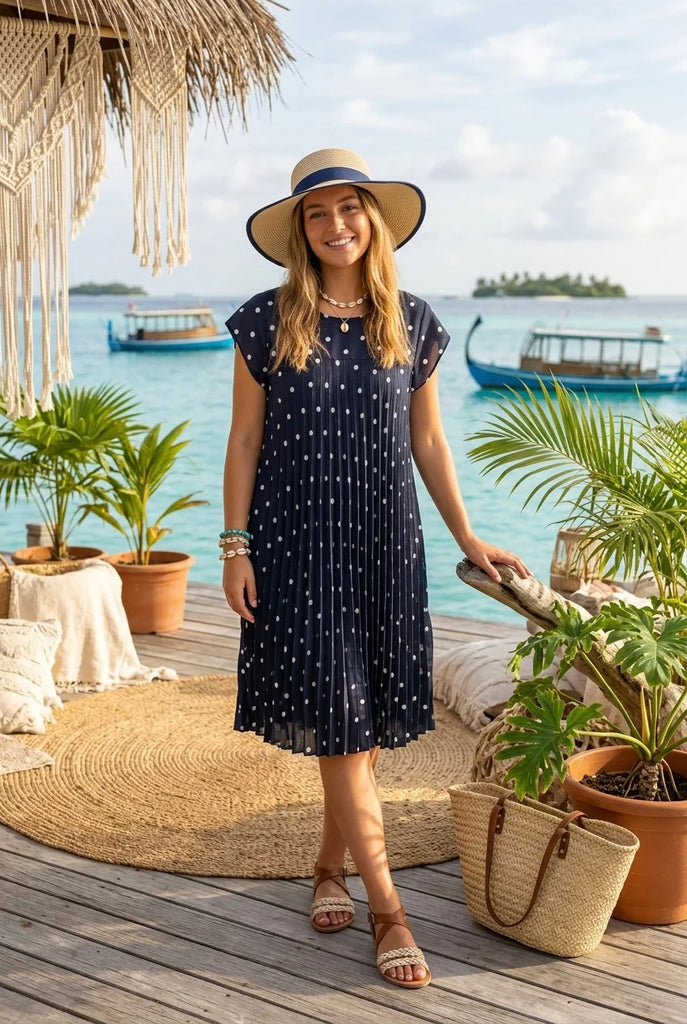 Dorothy Dress Navy | Glad Rags Boutique Store